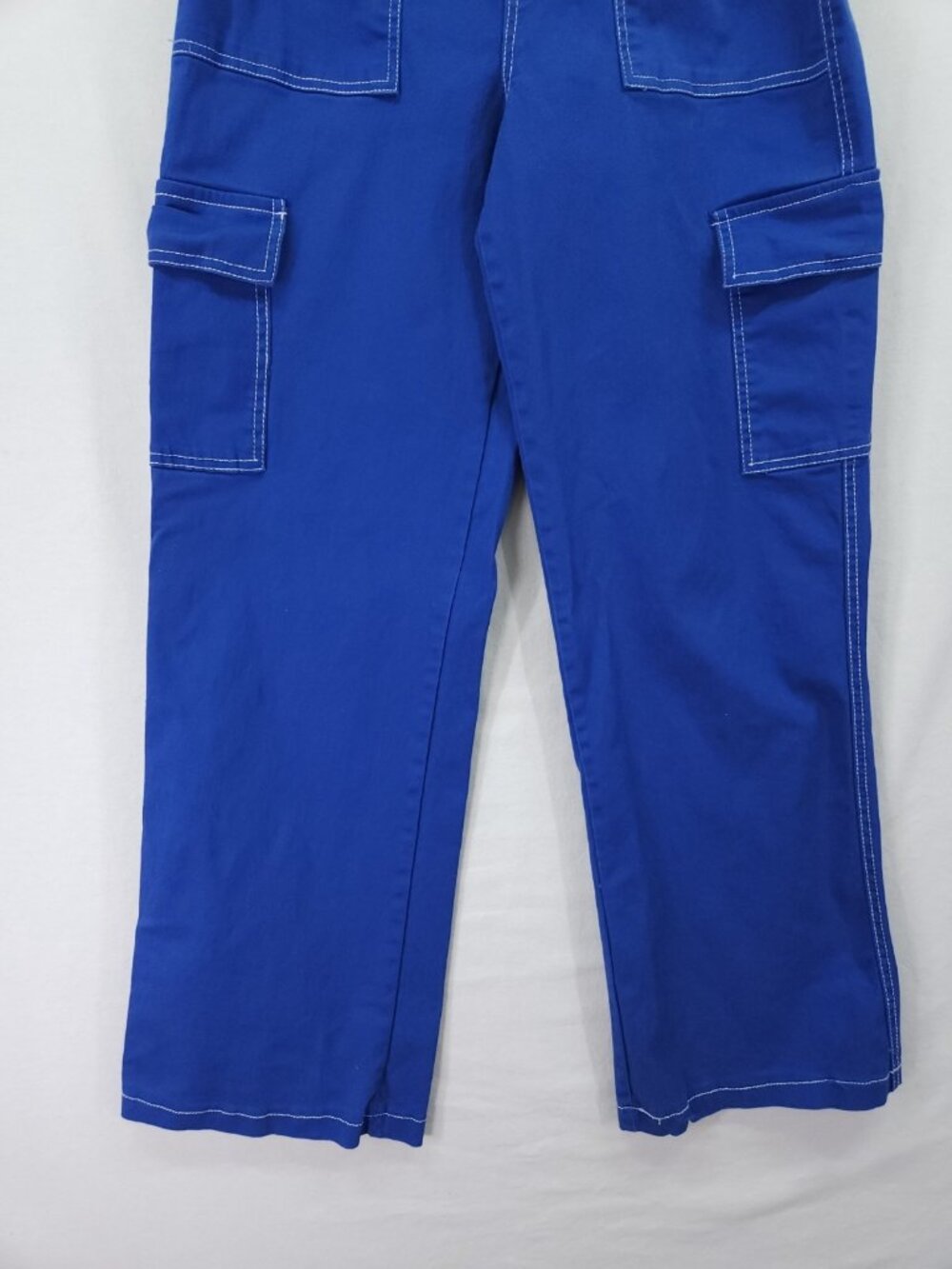 Rachel Paige Cargo Pants Womens Medium (25x29) Contrast Stitch Wide Leg Utility - Picture 8 of 13